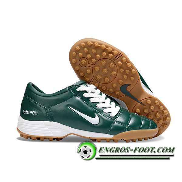 Nike Chaussures de Foot T90 TF Vert/Blanc