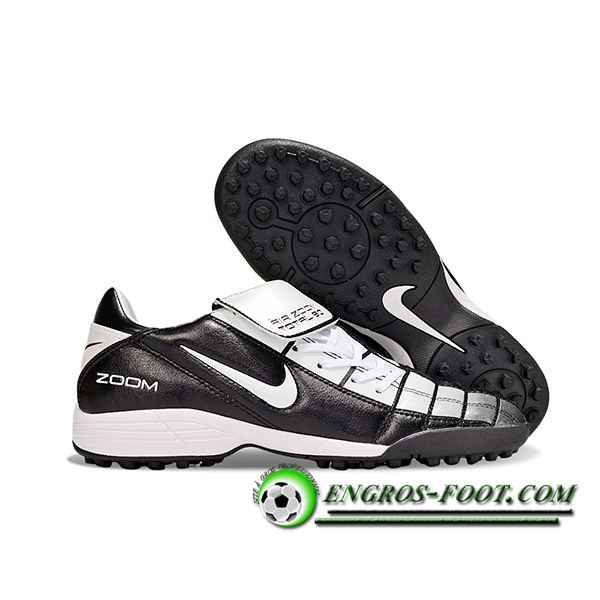 Nike Chaussures de Foot T90 TF Noir/Blanc -05