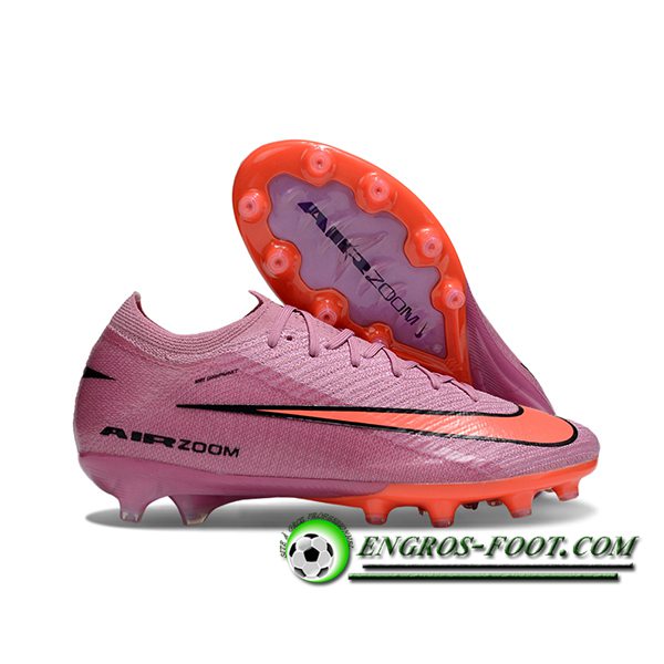 Nike Chaussures de Foot AIR Zoom Mercurial Vapor 16 Elite XXV AG Pourpre/Orange