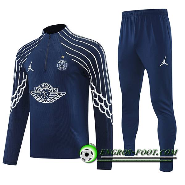Ensemble Survetement de Foot PSG Bleu Royal 2025/2026 -02