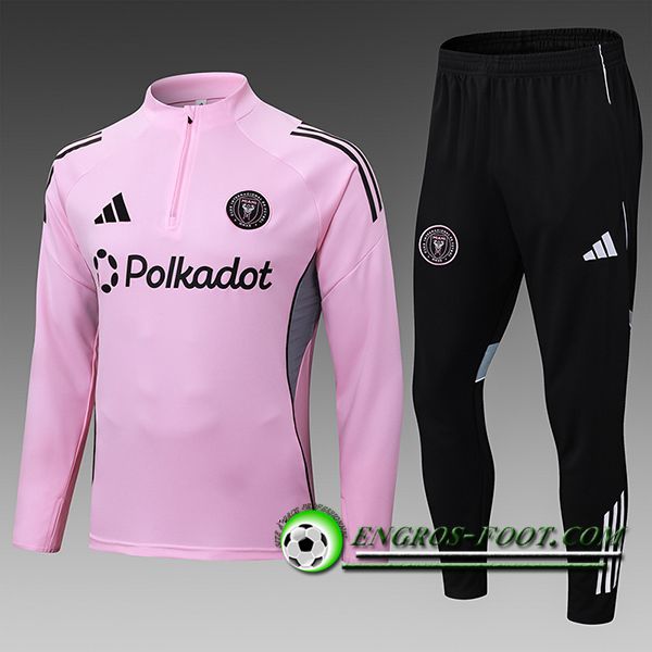 Ensemble Survetement de Foot Inter Miami CF Enfant Rose/Noir 2025/2026