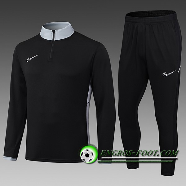 Ensemble Survetement de Foot Nike Enfant Noir/Gris 2025/2026