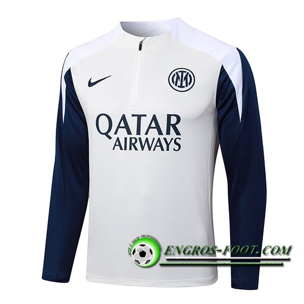 Sweatshirt Training Inter Milan Beige/Blanc/Bleu 2025/2026