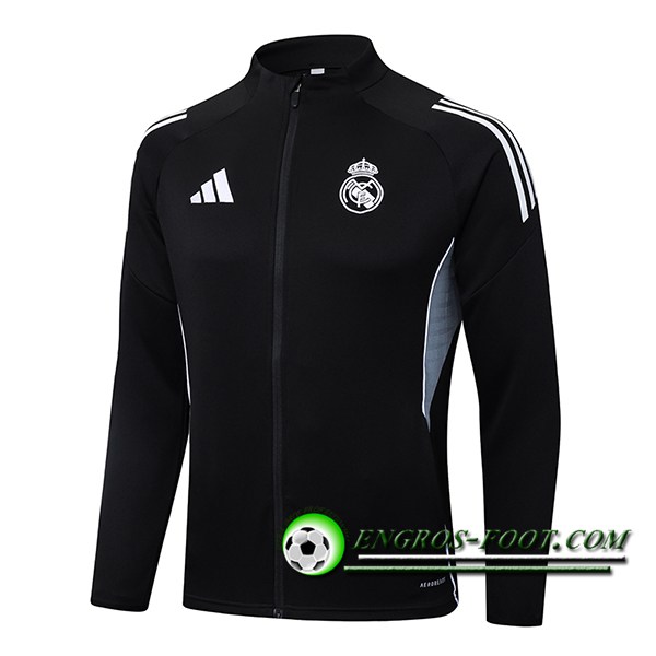 Veste Foot Real Madrid Noir/Gris 2025/2026 -02