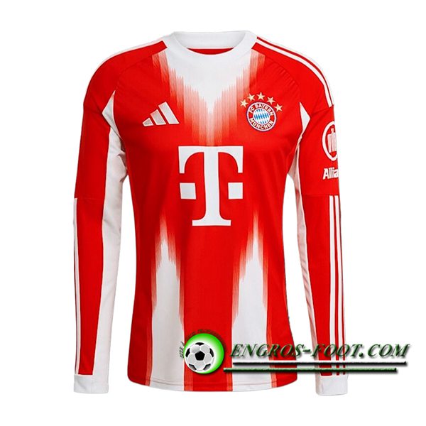 Nouveau Maillot de Foot Bayern Munich Manches Longues Domicile 2025/2026