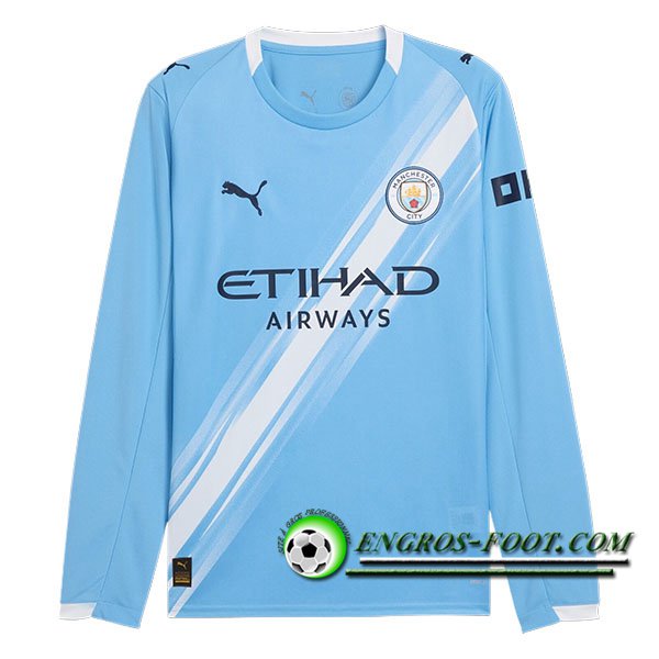 Nouveau Maillot de Foot Manchester City Manches Longues Domicile 2025/2026