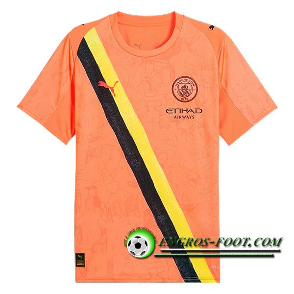 Nouveau Maillot de Foot Manchester City Club World Cup Orange 2025/2026