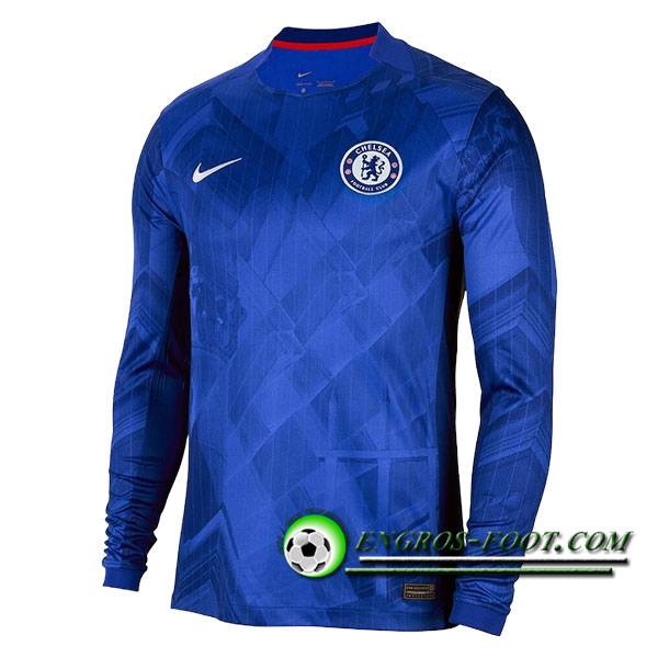 Nouveau Maillot de Foot Chelsea Manches Longues Domicile 2025/2026