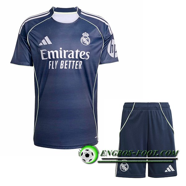 Nouveau Maillot de Foot Real Madrid Enfant Exterieur 2025/2026