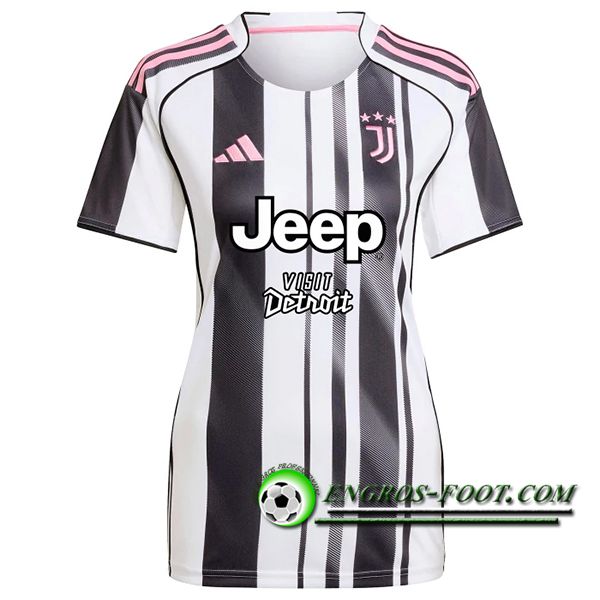 Nouveau Maillot de Foot Juventus Femme Domicile 2025/2026