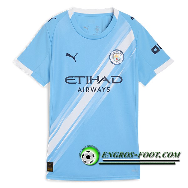 Nouveau Maillot de Foot Manchester City Femme Domicile 2025/2026