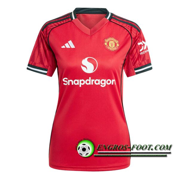 Nouveau Maillot de Foot Manchester United Femme Domicile 2025/2026