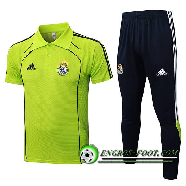 Ensemble Polo Foot Real Madrid Vert/Noir 2025/2026