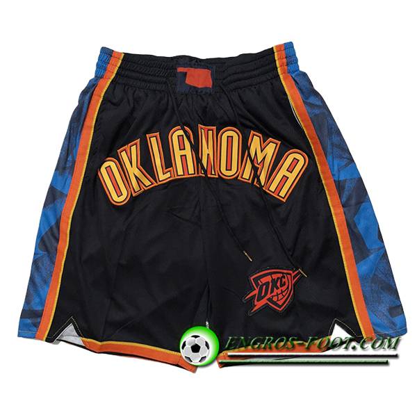 Shorts NBA Oklahoma City Thunder 2025/26 Noir/Bleu/Orange -02