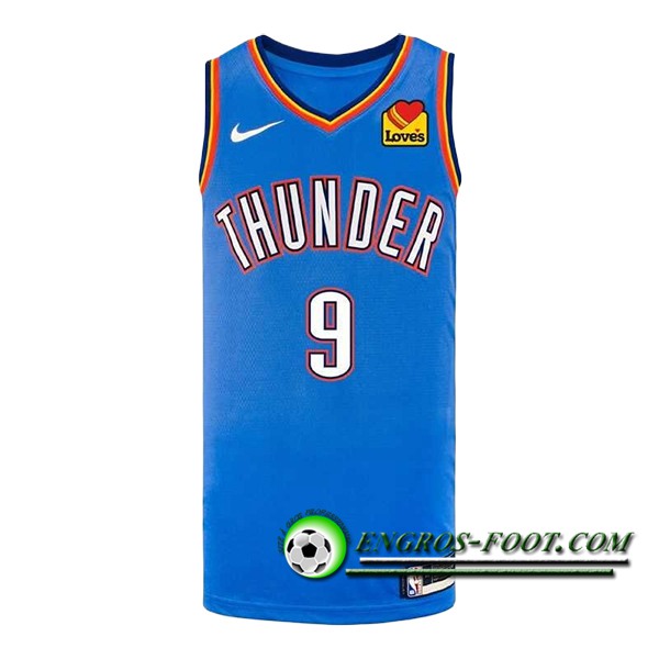 Maillot Oklahoma City Thunder (CARUSO #9) 2025/26 Blanc/Gris