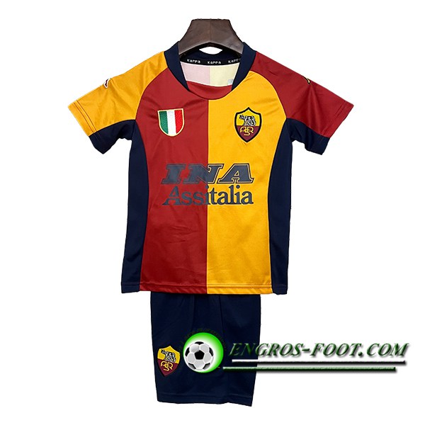 Maillot de Foot AS Rome Retro Enfant Domicile 2001/2002