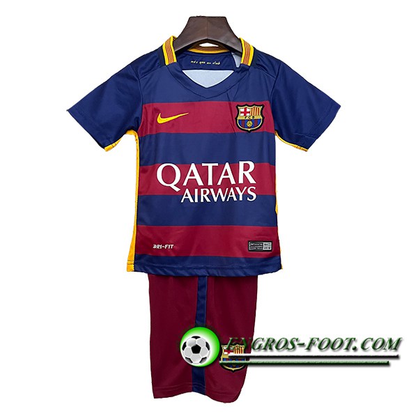 Maillot de Foot FC Barcelone Retro Enfant Domicile 2015/2016