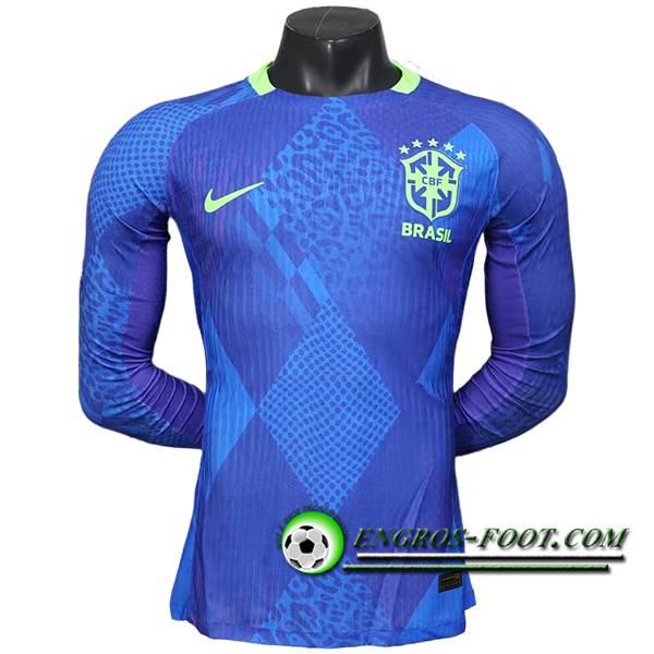 Maillot Equipe Foot Bresil Exterieur Manches Longues 2025/2026