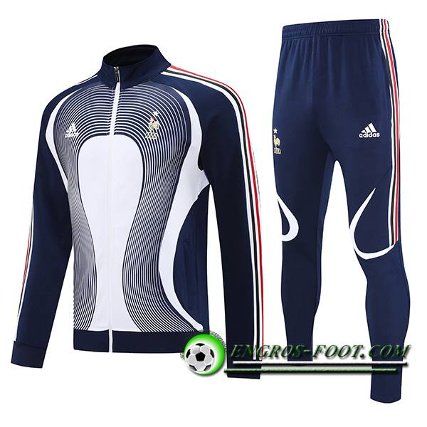 Ensemble Survetement de Foot Veste France Bleu/Blanc/Rouge 2025/2026