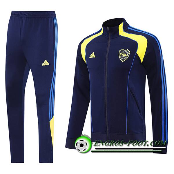 Ensemble Survetement de Foot Veste Boca Juniors Bleu/Jaune 2025/2026