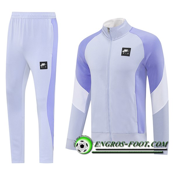 Ensemble Survetement de Foot Veste Nike Pourpre/Blanc 2025/2026