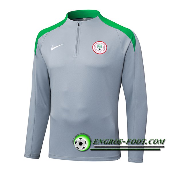 Sweatshirt Training Nigeria Gris/Vert 2025/2026