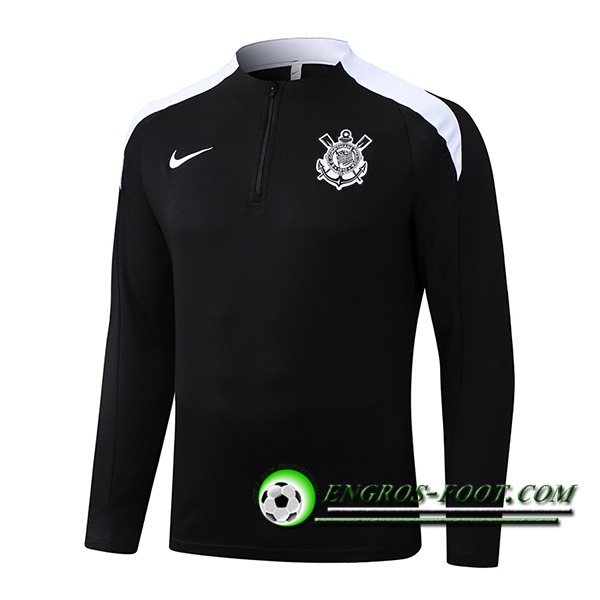 Sweatshirt Training Corinthians Noir/Blanc 2025/2026