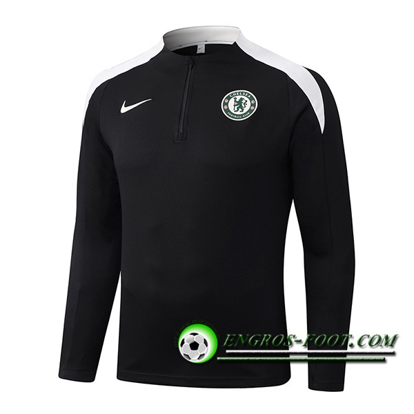 Sweatshirt Training FC Chelsea Noir/Blanc 2025/2026