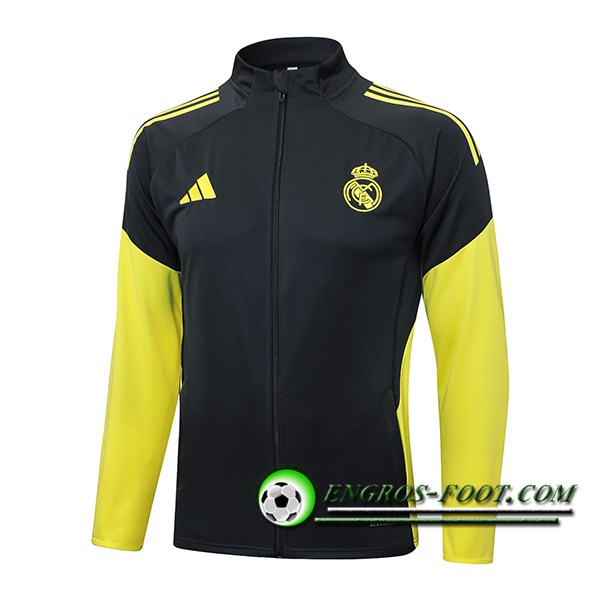 Veste Foot Real Madrid Gris/Jaune 2025/2026