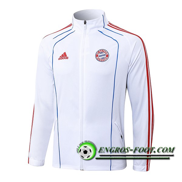 Veste Foot Bayern Munich Blanc/Rouge/Bleu 2025/2026