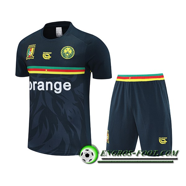 Ensemble Training T-Shirts Cameroun Gris Foncé 2025/2026