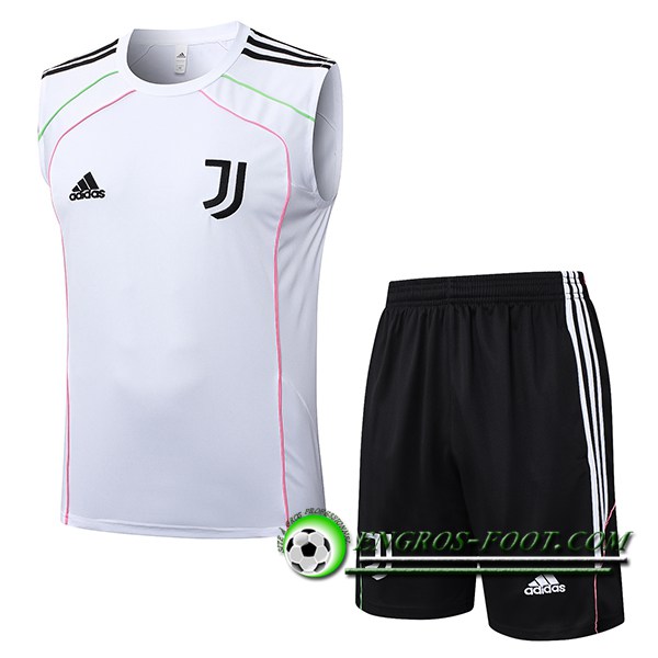 Ensemble Training Debardeurs Juventus Blanc/Noir 2025/2026