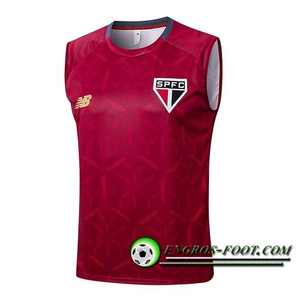 Training Debardeurs Sao Paulo FC Rouge 2025/2026