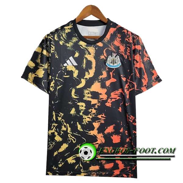 Training T-Shirts Newcastle United Noir/Jaune/Orange 2025/2026 -02