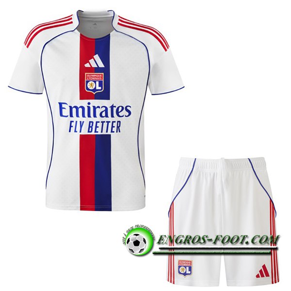 Ensemble Maillot Lyon Domicile + Short 2025/2026