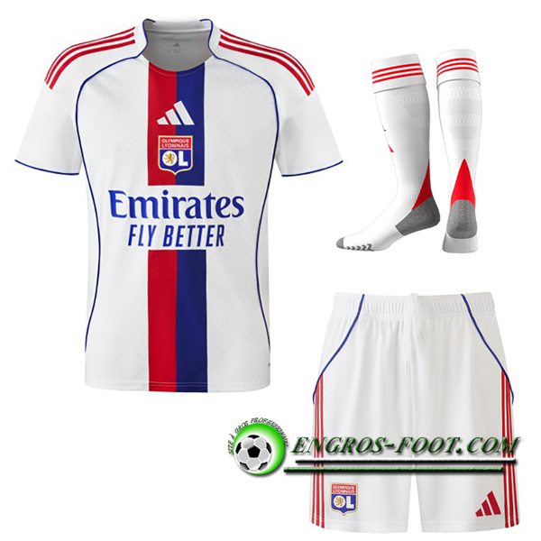 Ensemble Maillot Lyon Domicile (Short + Chaussettes) 2025/2026