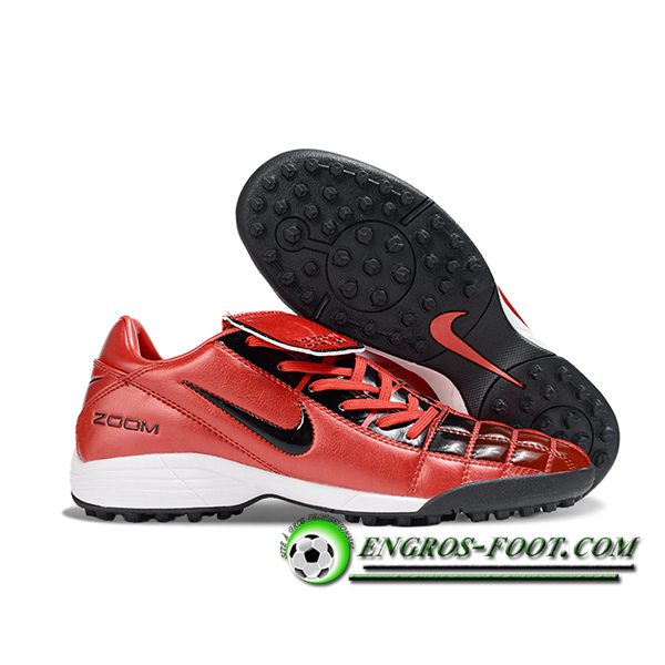 Nike Chaussures de Foot NIKE T90 TF Rouge/Noir