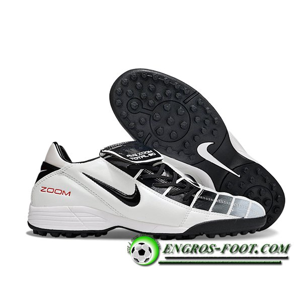 Nike Chaussures de Foot NIKE T90 TF Blanc/Noir