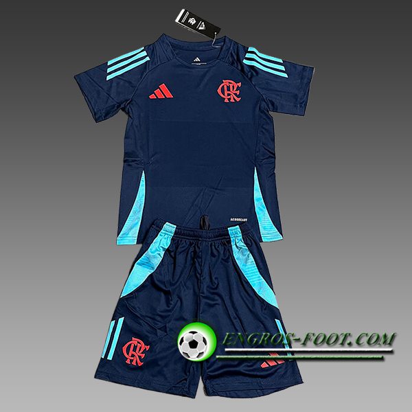 Ensemble Training T-Shirts Flamengo Enfant Bleu Foncé 2025/2026