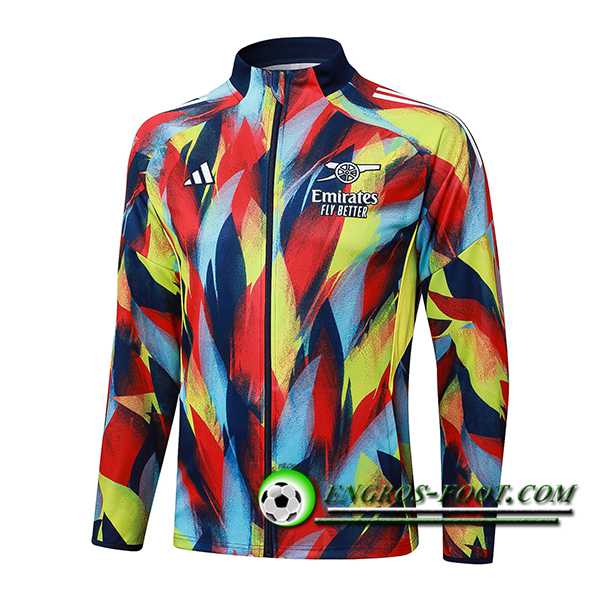 Veste Foot Arsenal Rouge/Bleu/Jaune 2025/2026