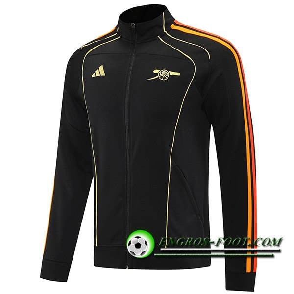 Veste Foot Arsenal Noir/Orange/Rouge 2025/2026