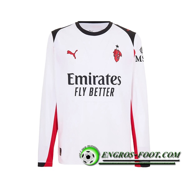 Nouveau Maillot de Foot Milan AC Exterieur Manches Longues 2025/2026