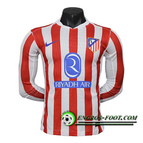 Nouveau Maillot de Foot Atletico Madrid Domicile Manches Longues 2025/2026