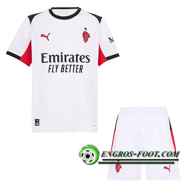 Nouveau Maillot de Foot Milan AC Enfant Exterieur 2025/2026