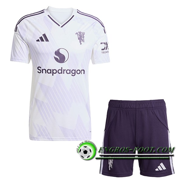 Nouveau Maillot de Foot Manchester United Enfant Exterieur 2025/2026