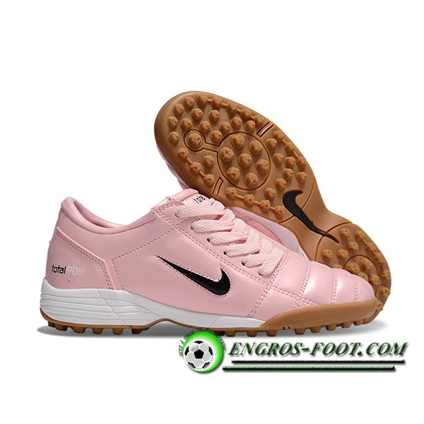 Nike Chaussures de Foot T90 TF Rose/Noir