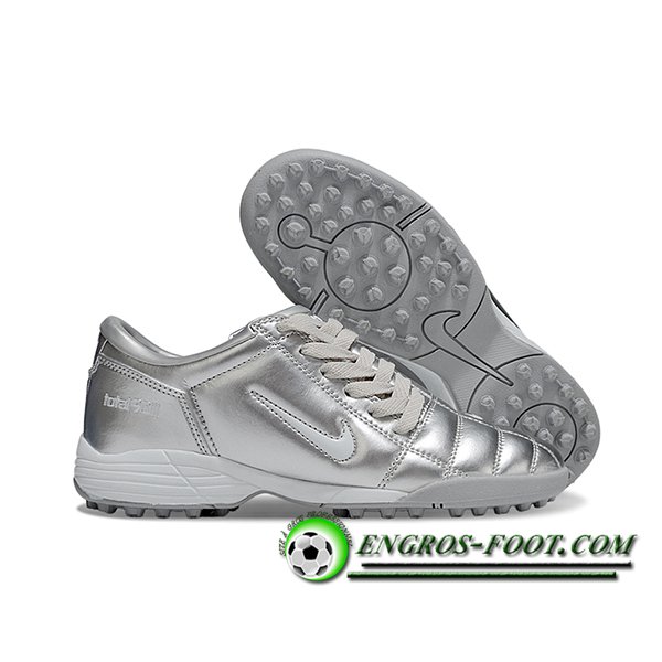 Nike Chaussures de Foot T90 TF Gris -03