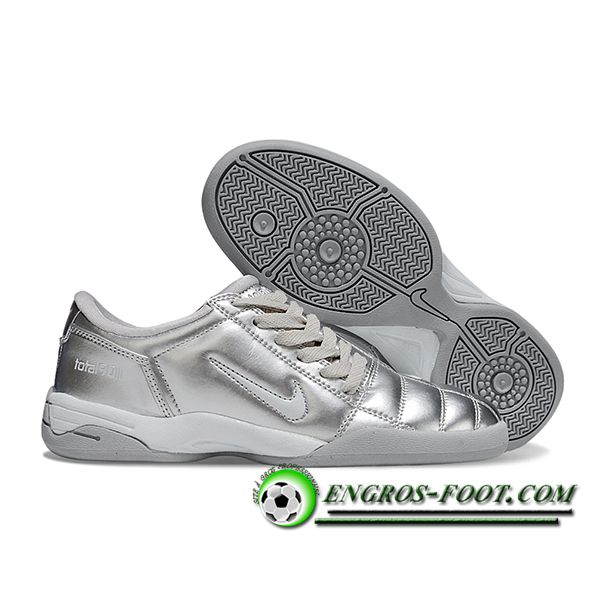 Nike Chaussures de Foot T90 IC Gris -02
