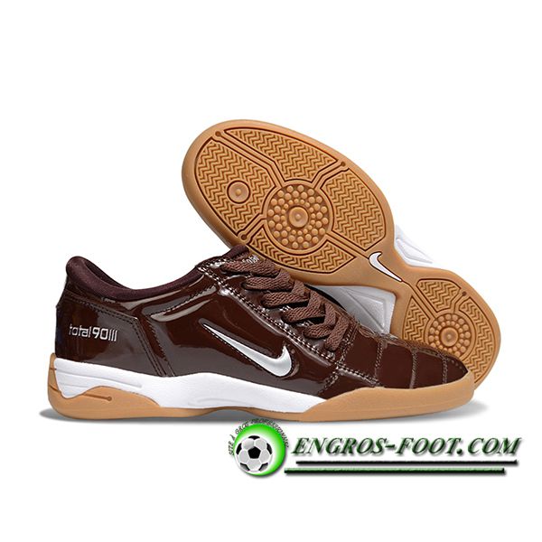 Nike Chaussures de Foot T90 IC Brun/Gris
