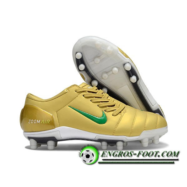 Nike Chaussures de Foot T90 FG Jaune/Vert